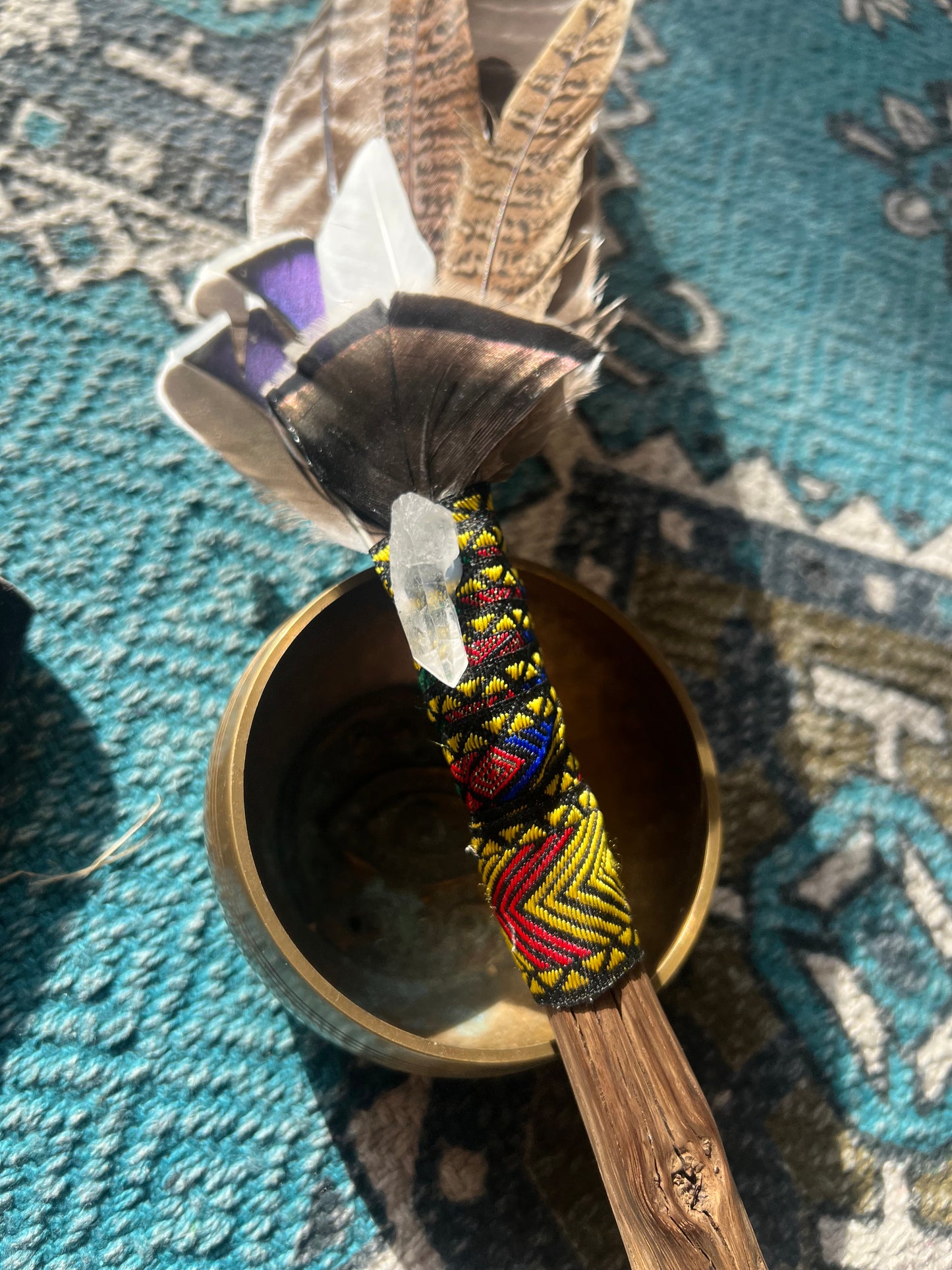 Aquarius Moon Smudge Wand  - Stags Horn