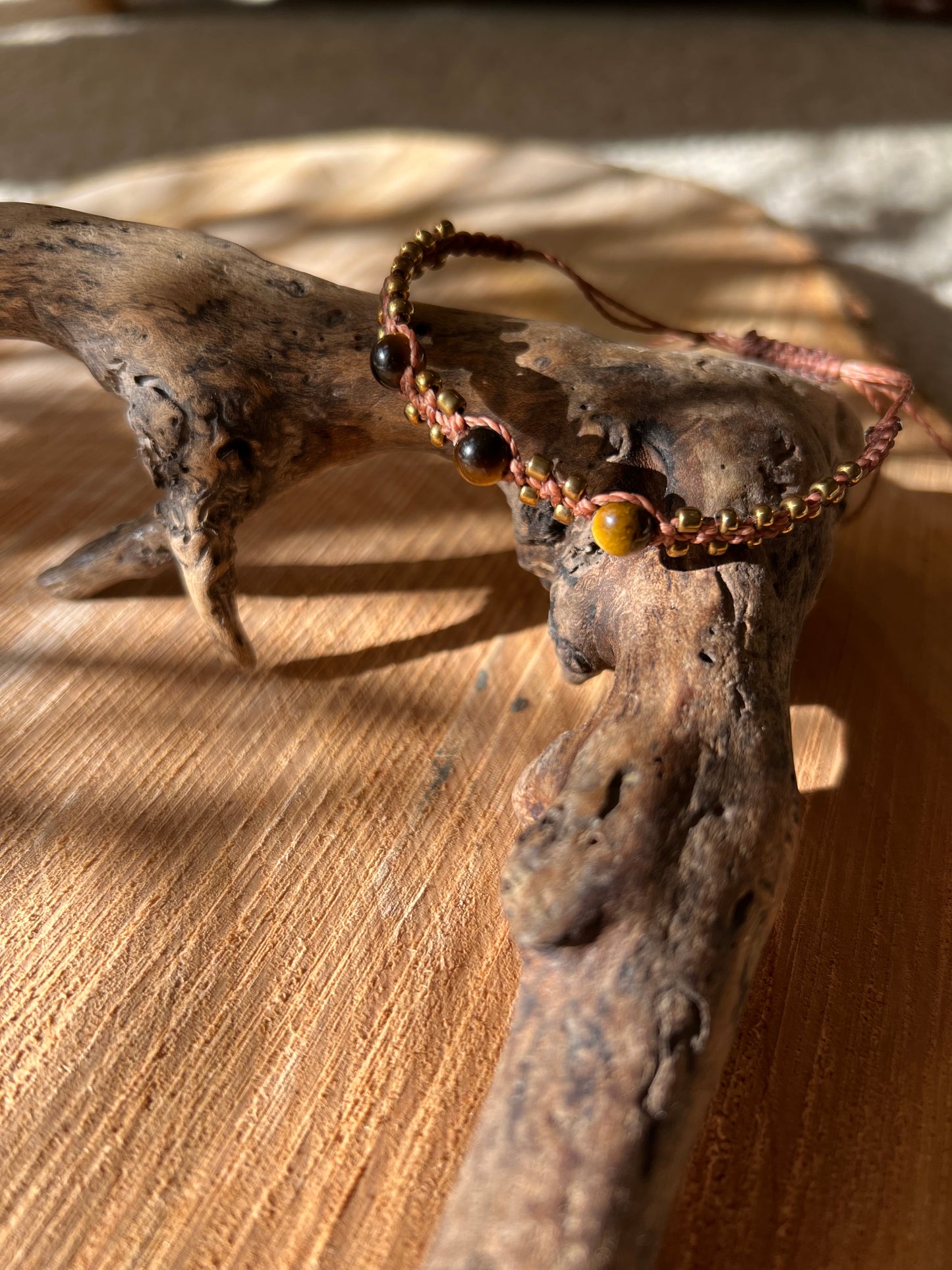 Tigers eye and Lava Stone Bracelet