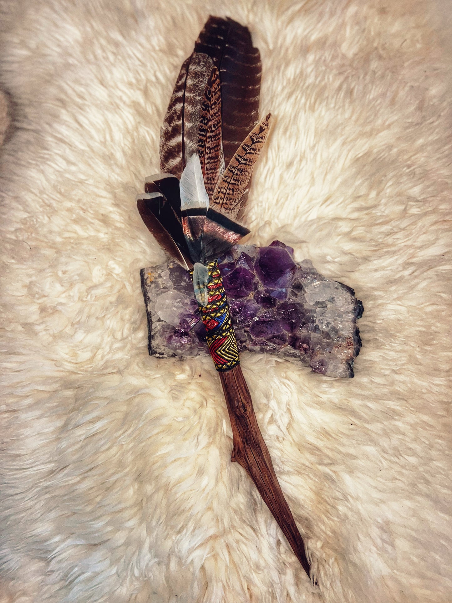 Aquarius Moon Smudge Wand  - Stags Horn