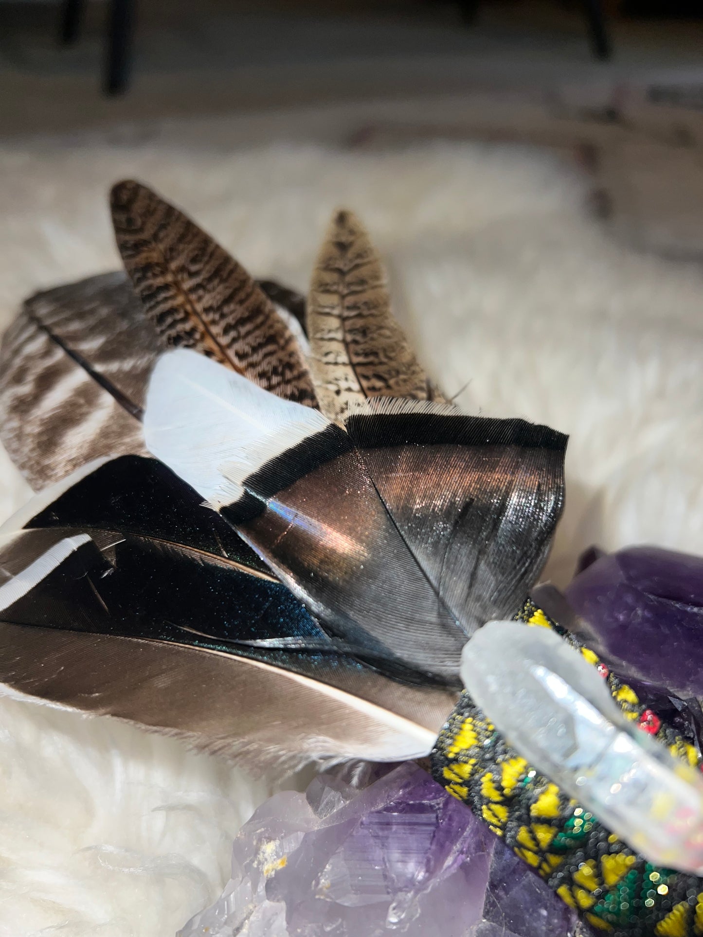 Aquarius Moon Smudge Wand  - Stags Horn