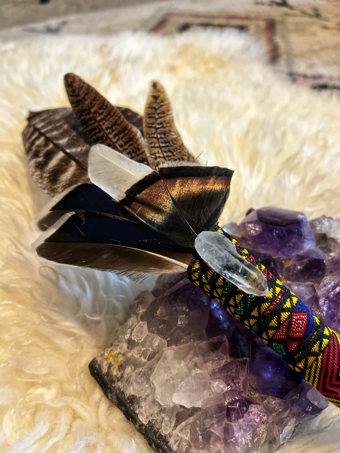Aquarius Moon Smudge Wand  - Stags Horn